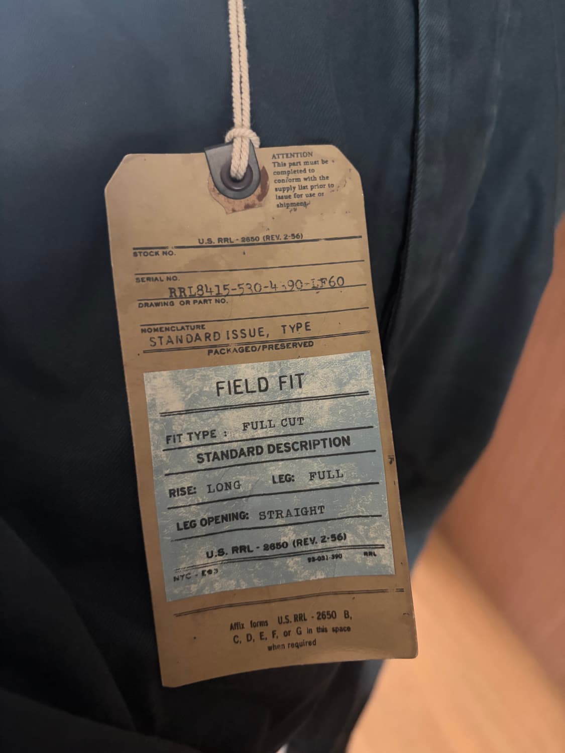 더블알엘(RRL)딥그린치노팬츠  상품이미지3