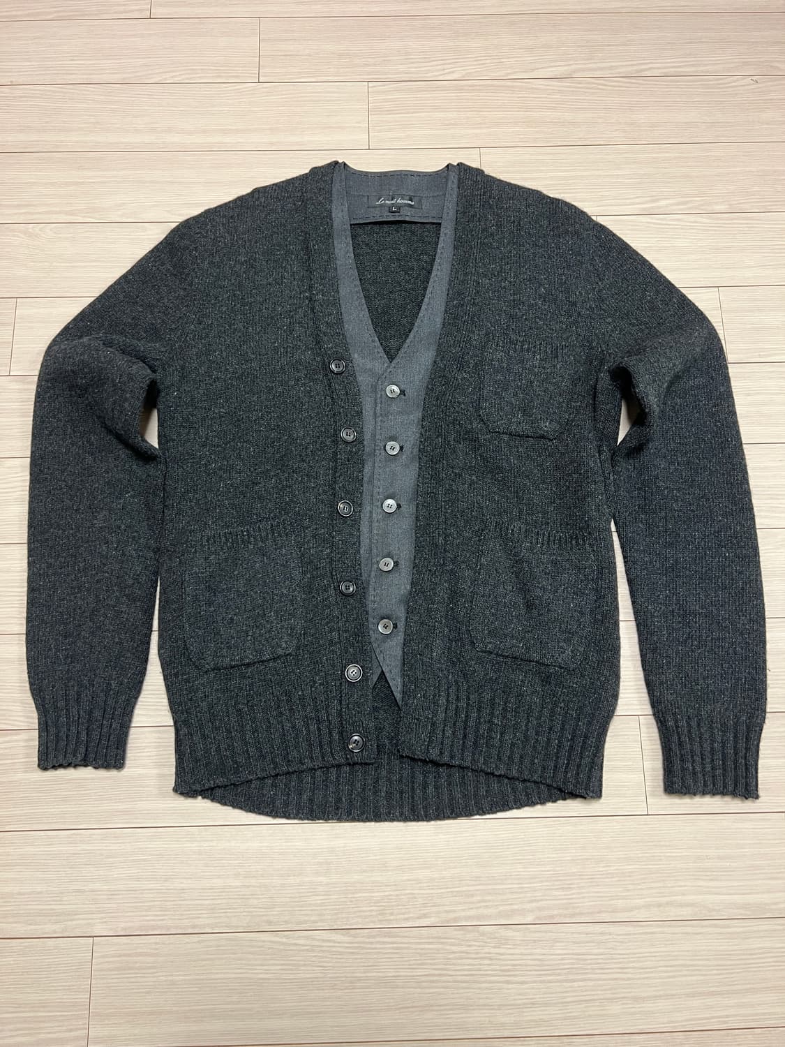 Le nuit homme 캐시미어 울 가디건 / 차콜그레이 / L 상품이미지1