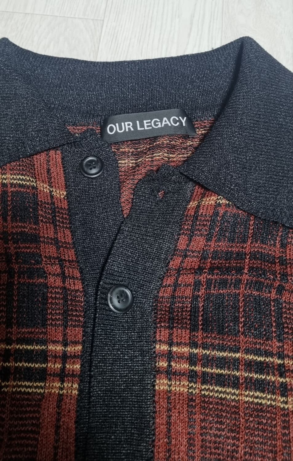 [50]아워레가시 이브닝폴로 러스트 지저 체크 상품이미지3