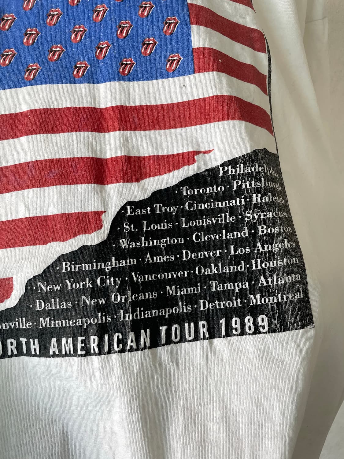89 롤링스톤즈 노스 아메리카 빈티지 투어 티셔츠 상품이미지4