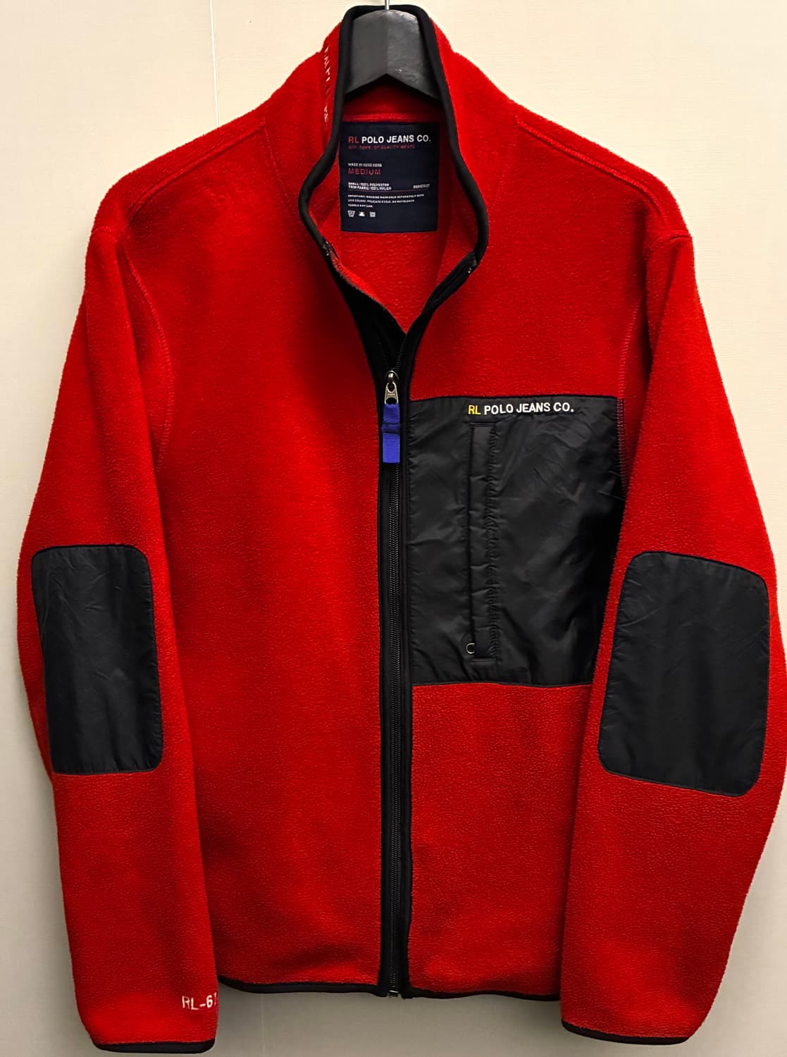 (M~L)00s POLO 폴로 진스컴퍼니 엘보 패치 플리스 후리스자켓 상품이미지1