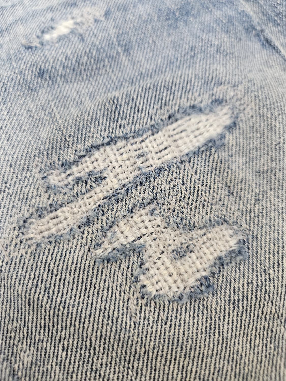 RRL 더블알엘 슬림핏 리페어 디스트로이드 데님 32x32 상품이미지4