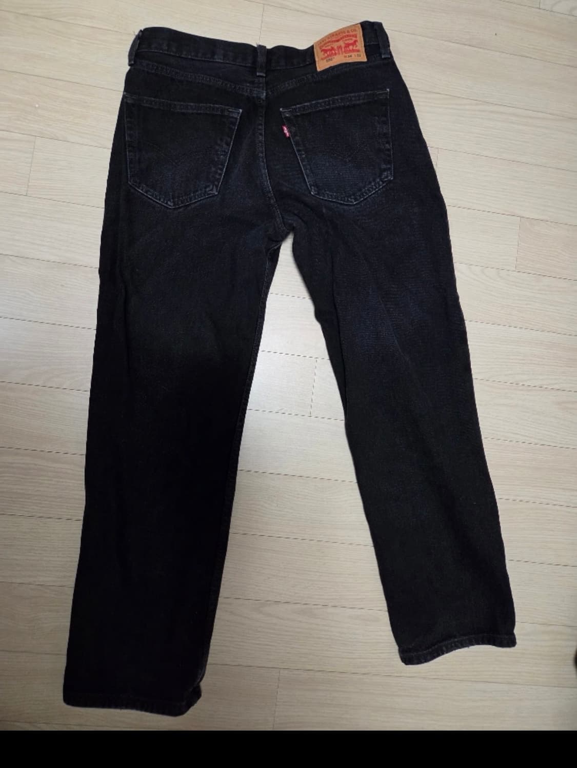 리바이스 550 흑청 데님 팬츠 상품이미지2