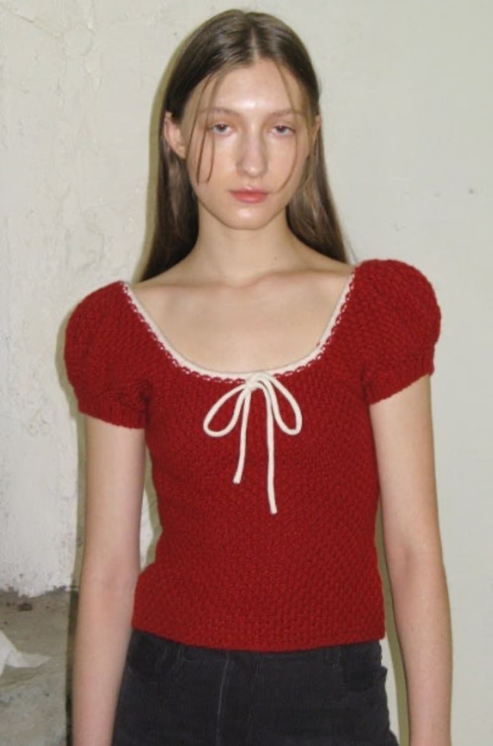 시눈 퍼프 반팔 니트 상품이미지2