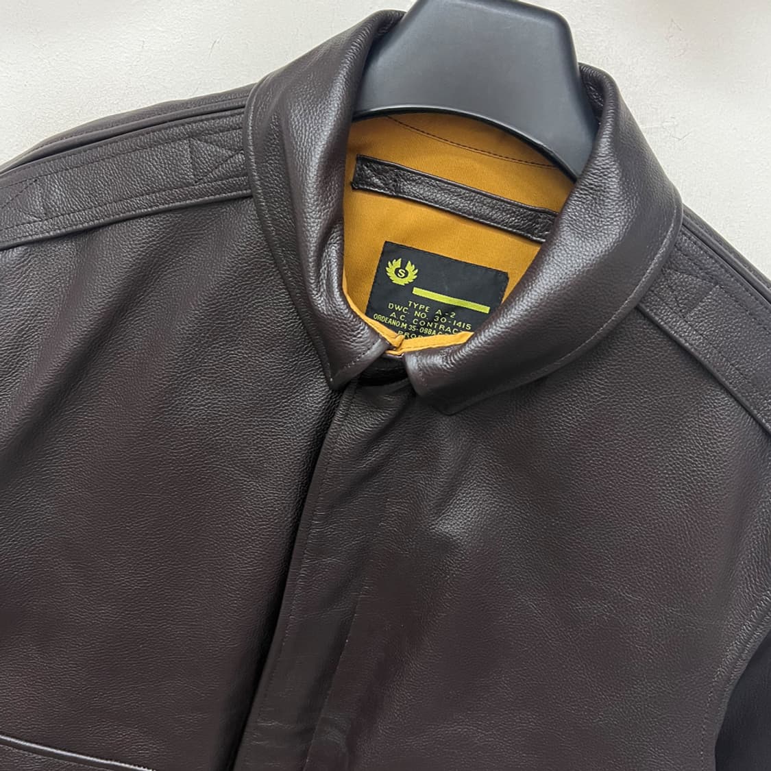 US 미 육군 항공대 A-2 리얼 레더 소가죽 자켓 2XL 상품이미지4