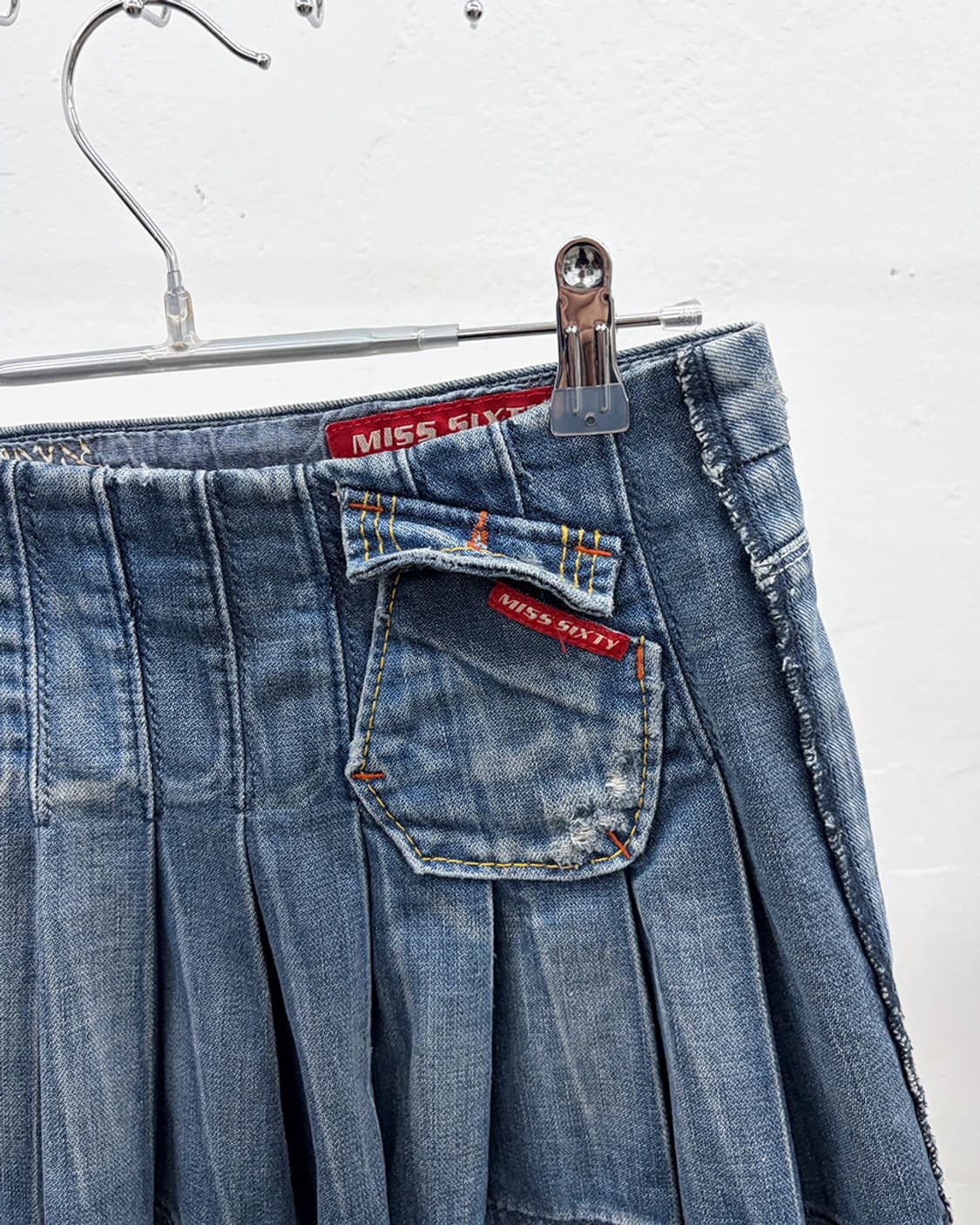 미스식스티 데님 미니 스커트 상품이미지4