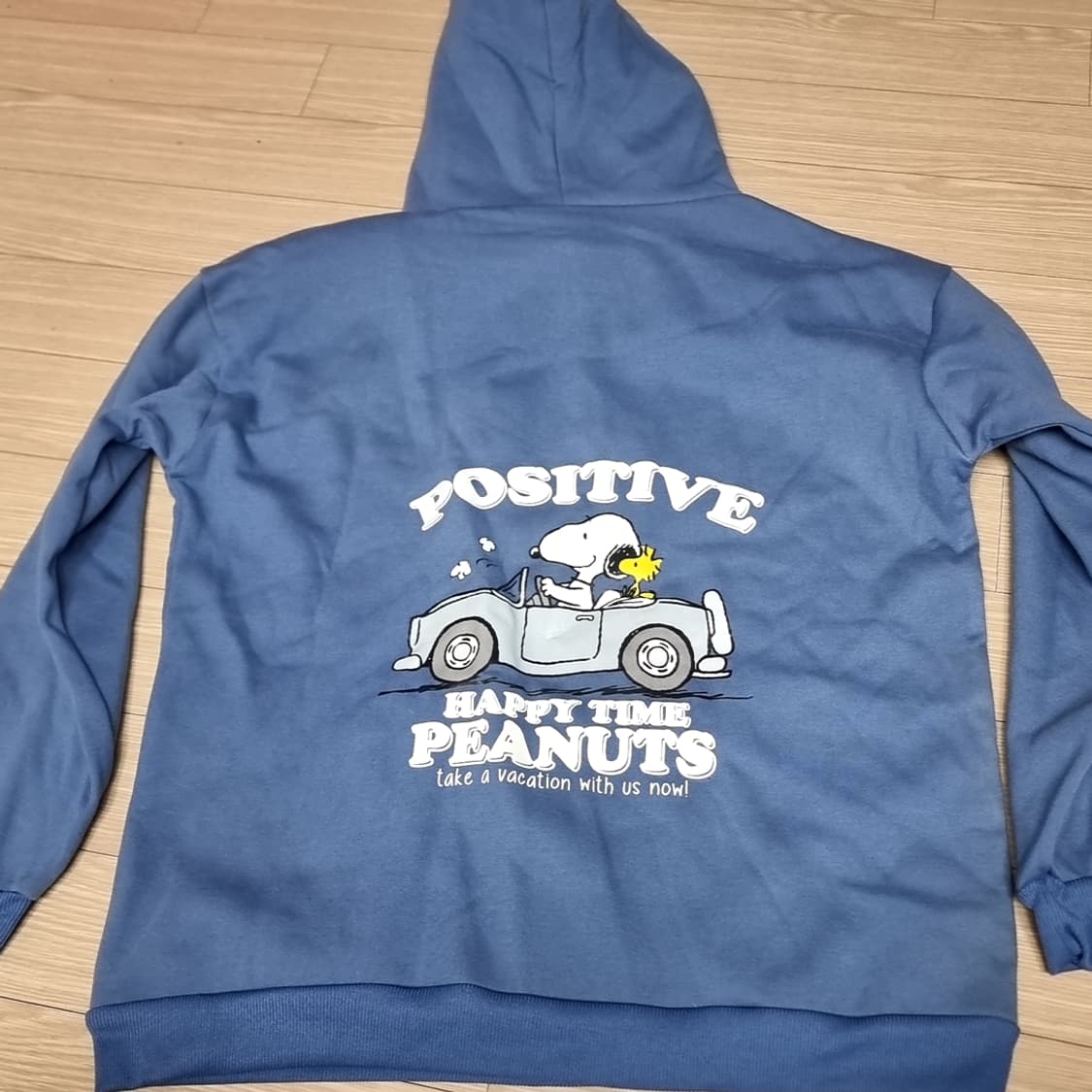 스누피 피너츠 블루 후드티(100-105) 상품이미지3