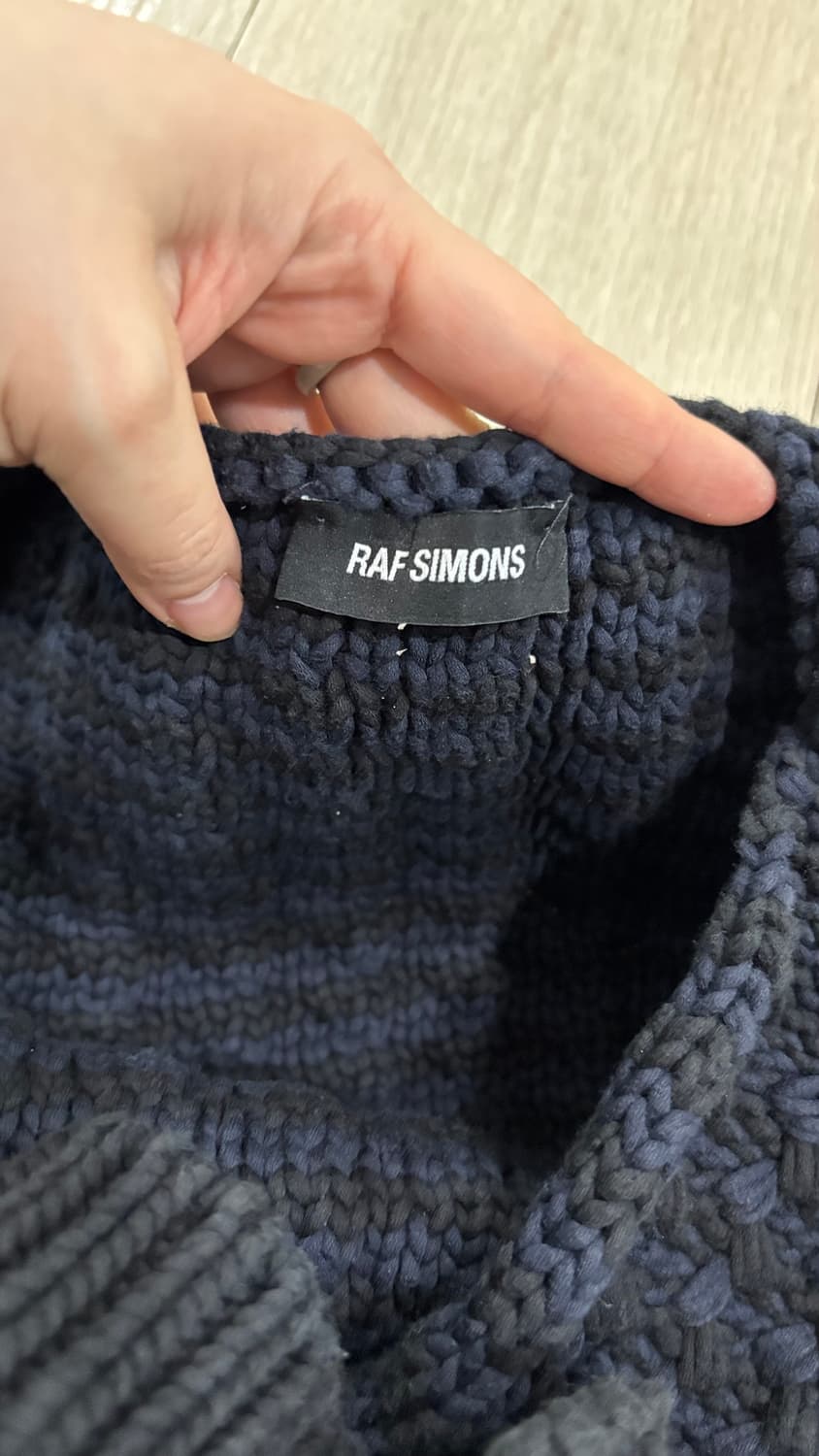 라프시몬스 RAF SIMONS Black Cropped Knit Vest 상품이미지7