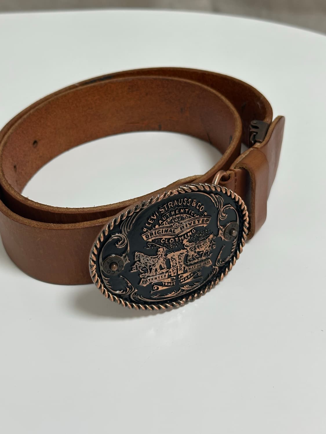 리바이스 웨스턴 빈티지 가죽 벨트 상품이미지1