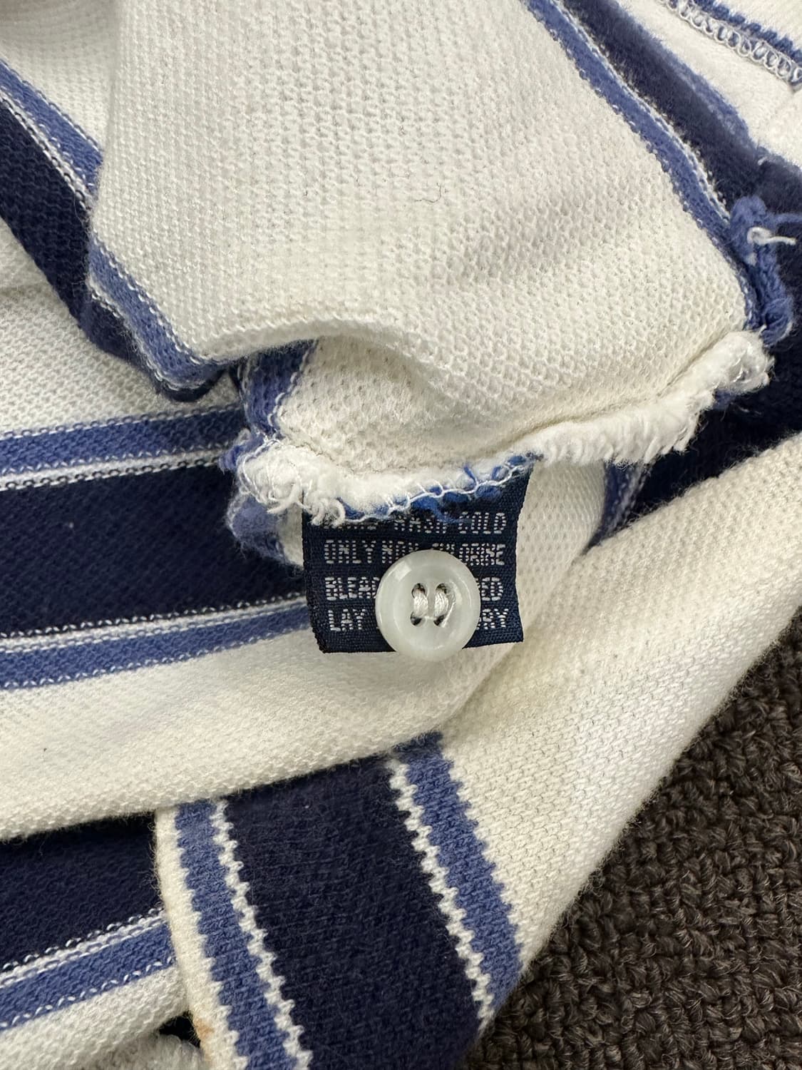 M)폴로랄프로렌 멀티 스트라이프 메쉬 카라 반팔 상품이미지5