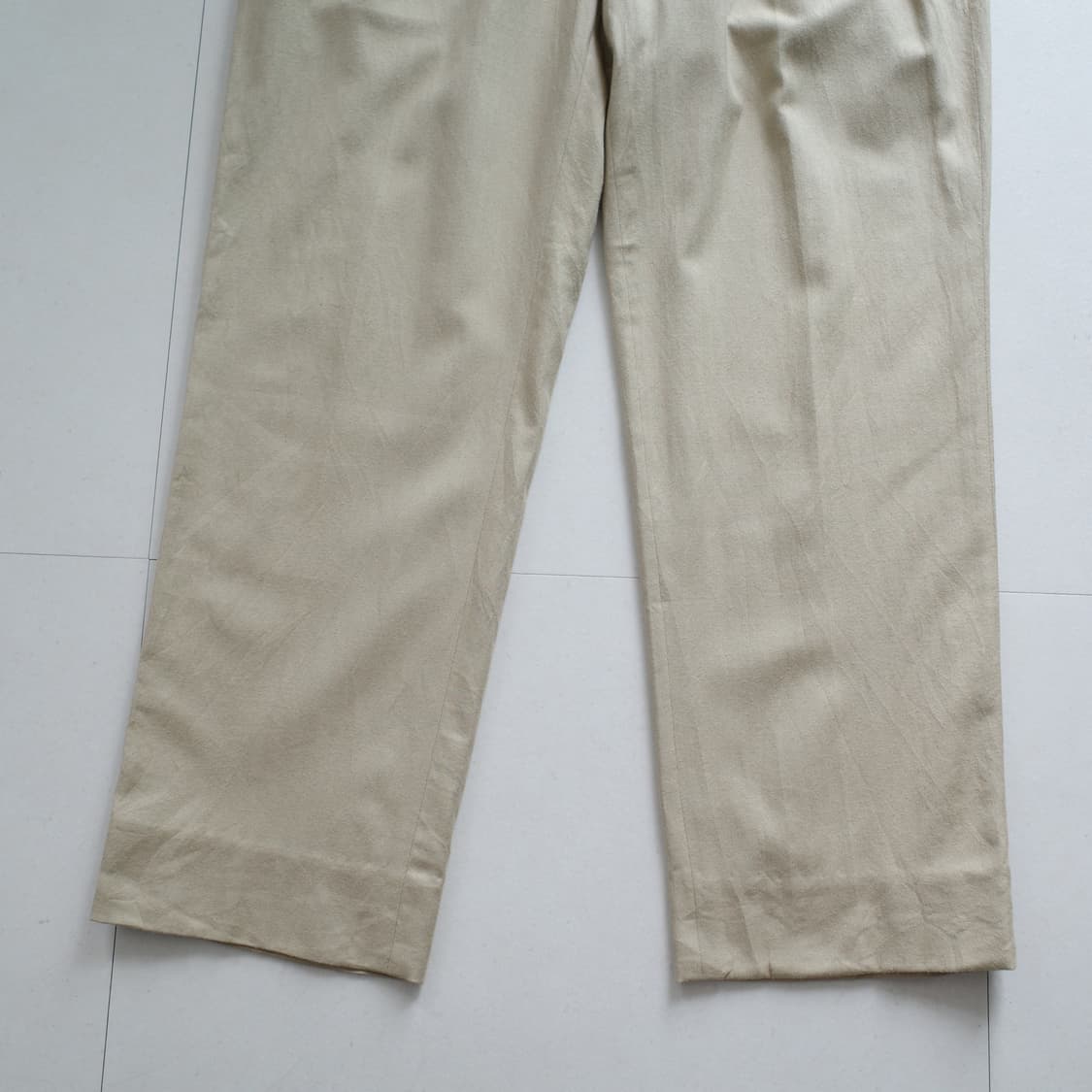 90s 폴로 골프 헤링본 HBT 투턱 실크 슬랙스 팬츠 상품이미지4