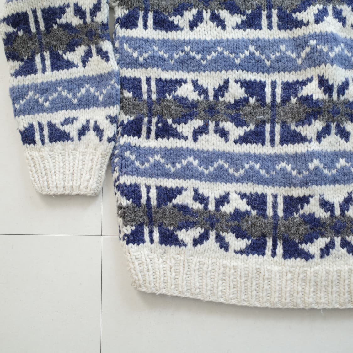 90s 빈티지 ARTESANIA 에콰도르 핸드메이드에스닉 울 니트 XL  상품이미지9