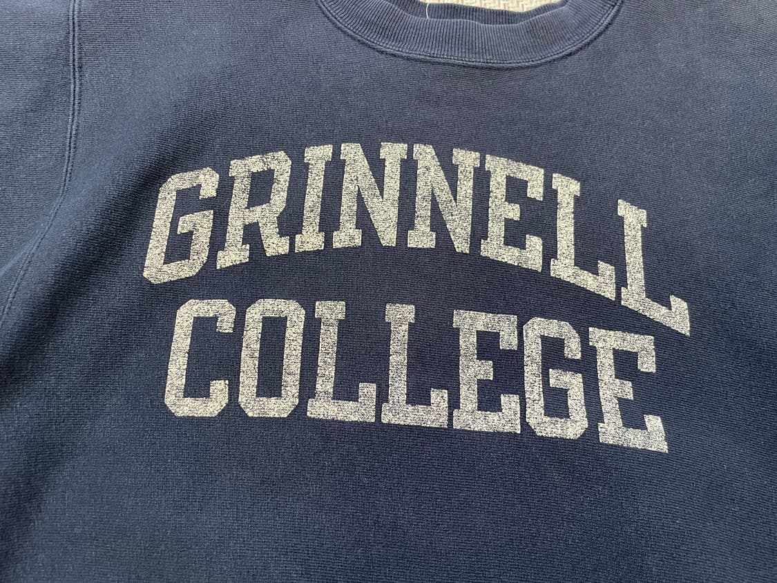 90s usa 챔피온 리버스위브 그리넬 컬리지 스웻셔츠  상품이미지4