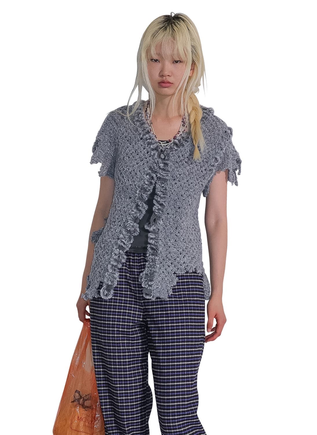 퍼버즈 25fw 니트 베스트 가디건 상품이미지1