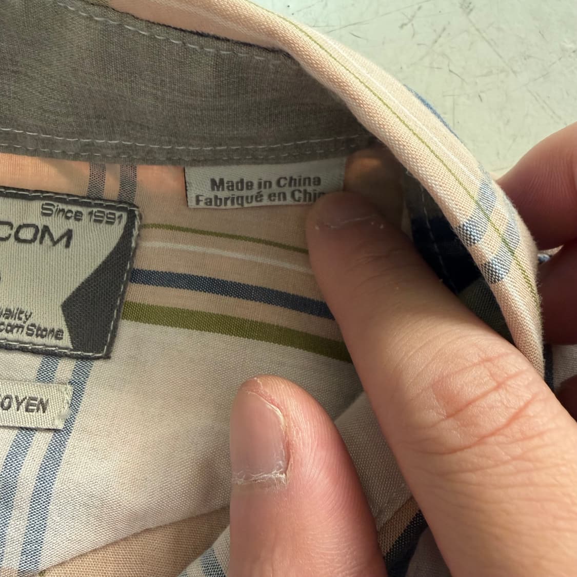 Volcom 볼컴 빈티지 체크셔츠 M 상품이미지7