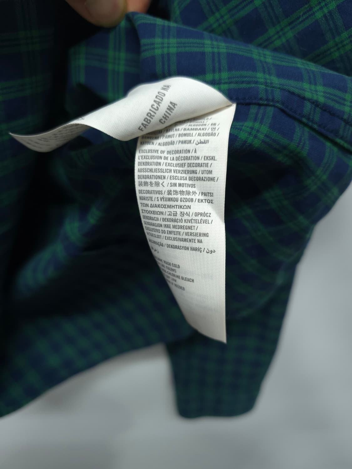 아베크롬비 그린체크 워싱셔츠 (여성55) 상품이미지8