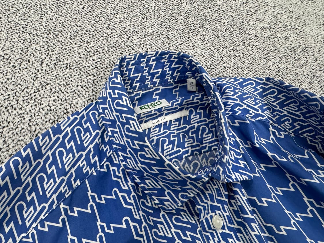 겐조 블루 프린팅 긴팔셔츠 상품이미지4