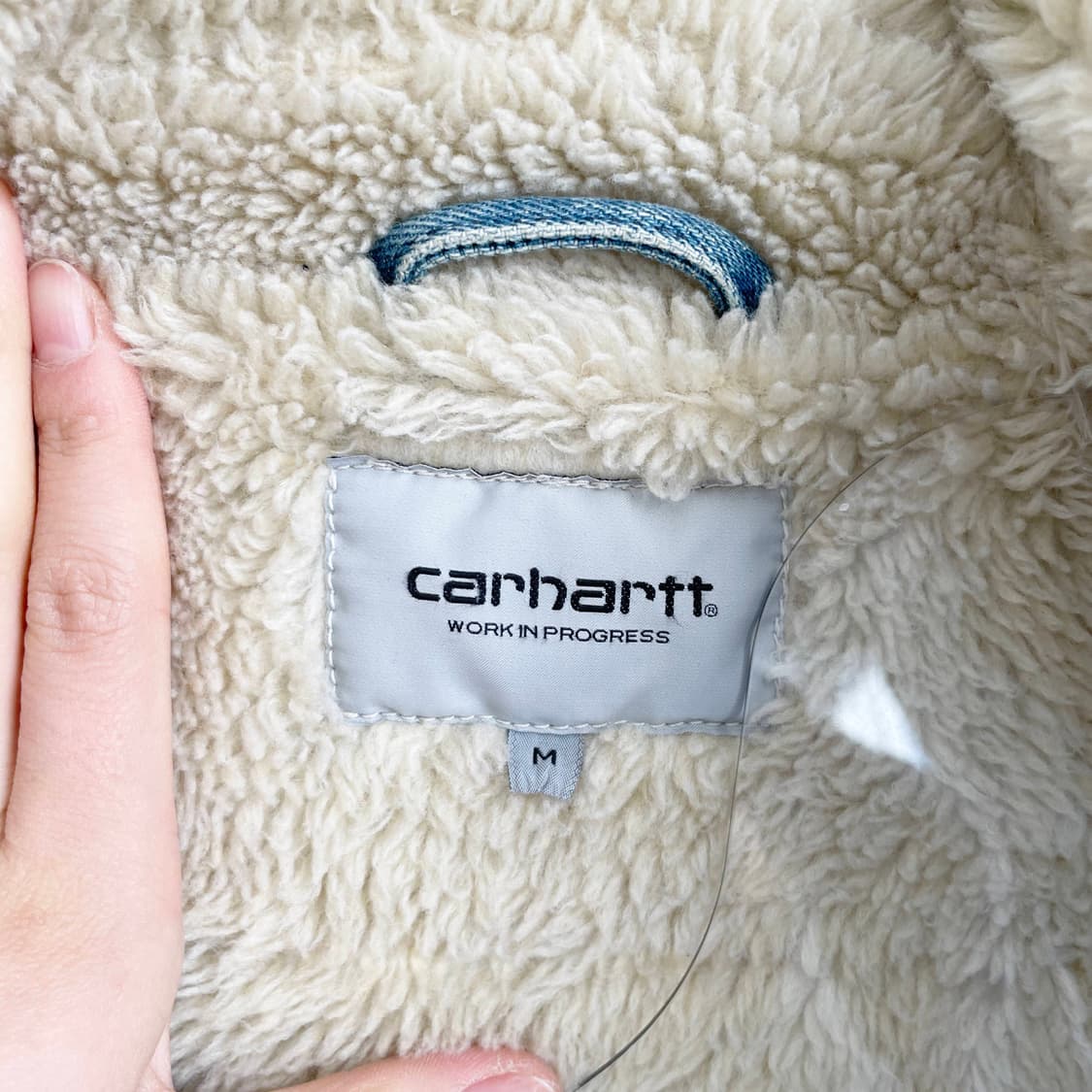 F2 칼하트 WIP 윕 피닉스 쉐르파 데님 초어 자켓 M사이즈 상품이미지4