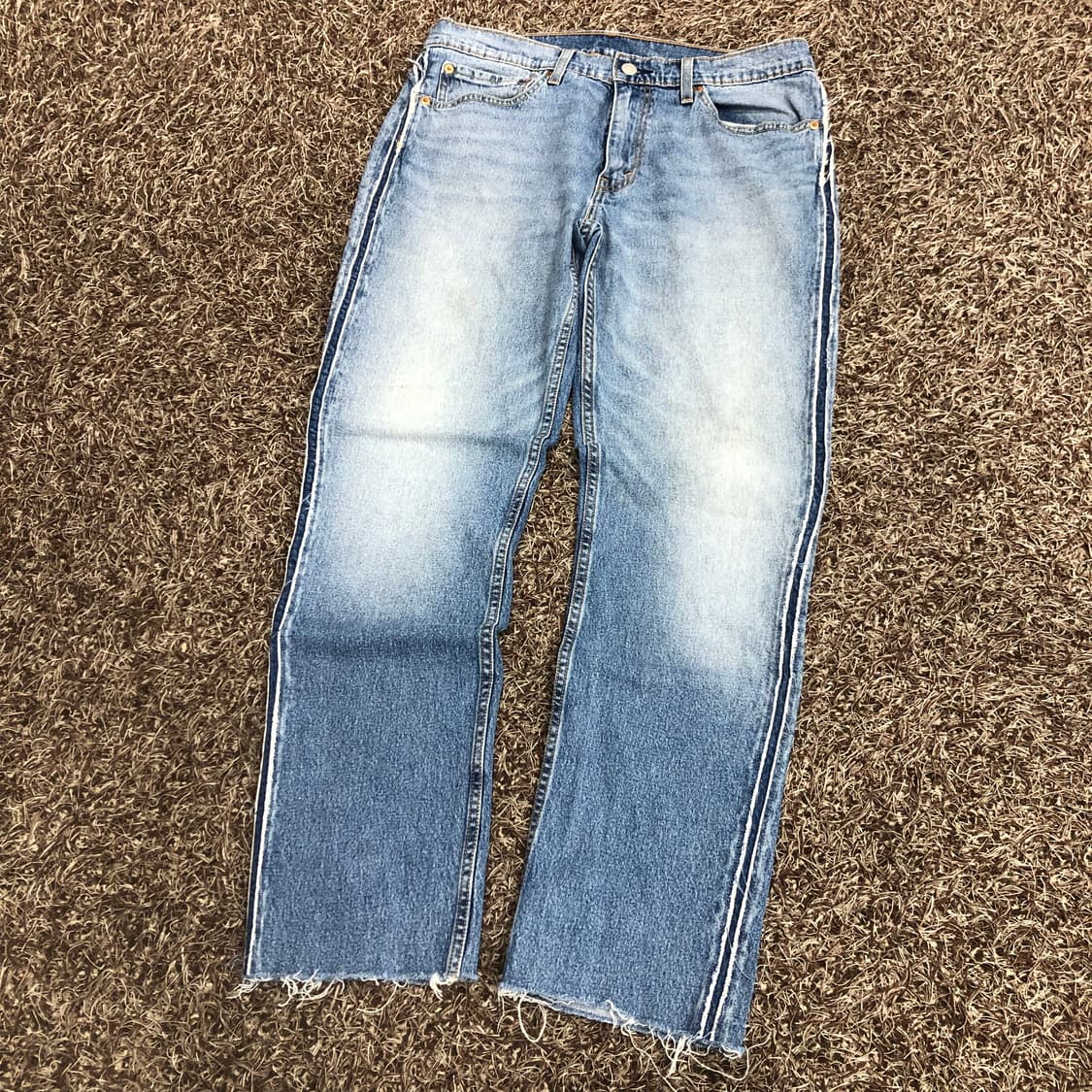 리바이스 511 사이드 나염 컷오프 워싱 데님 팬츠 상품이미지1