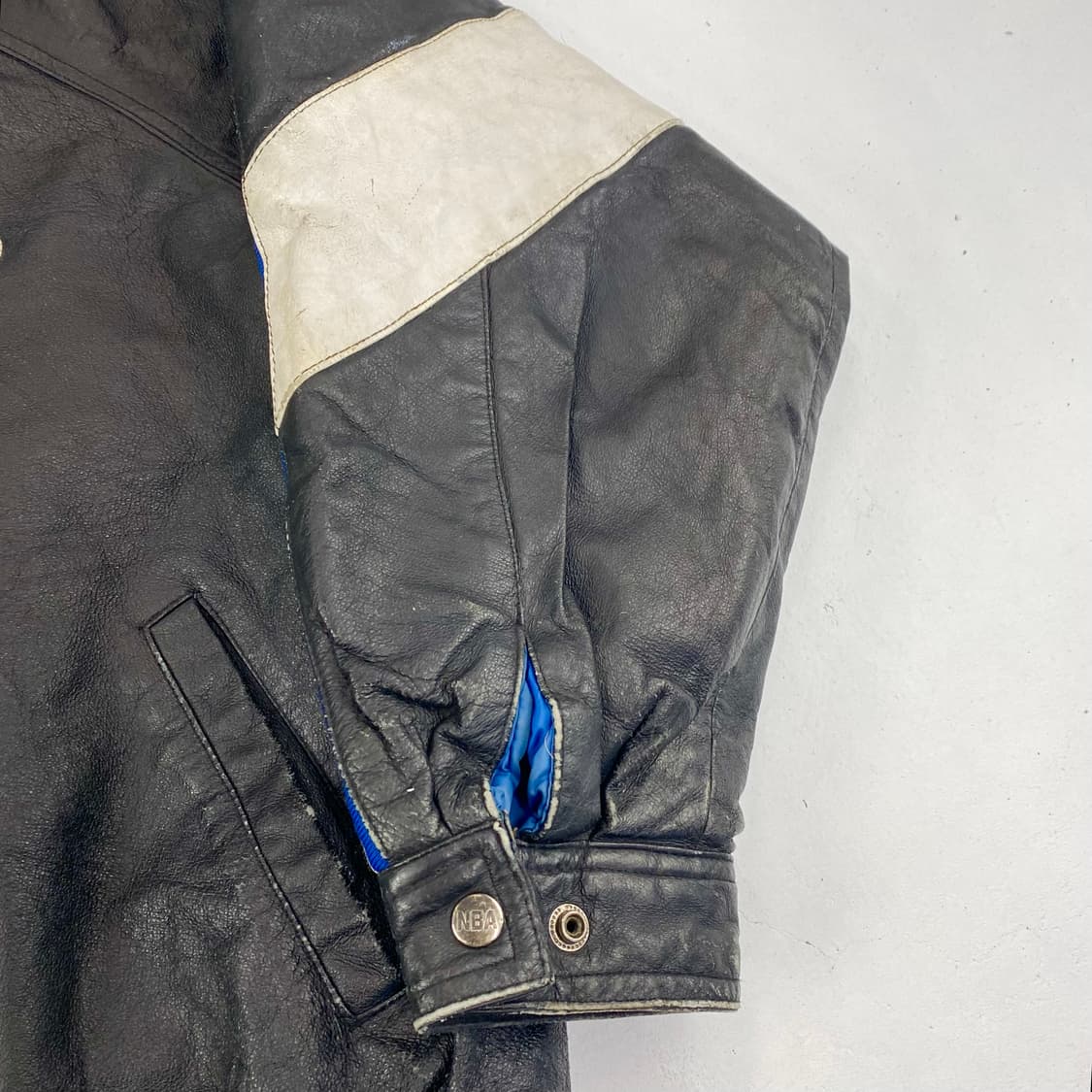 90s 프로플레이어 NBA 올랜도 매직 올드스쿨 리얼 레더 자켓 (103 상품이미지8