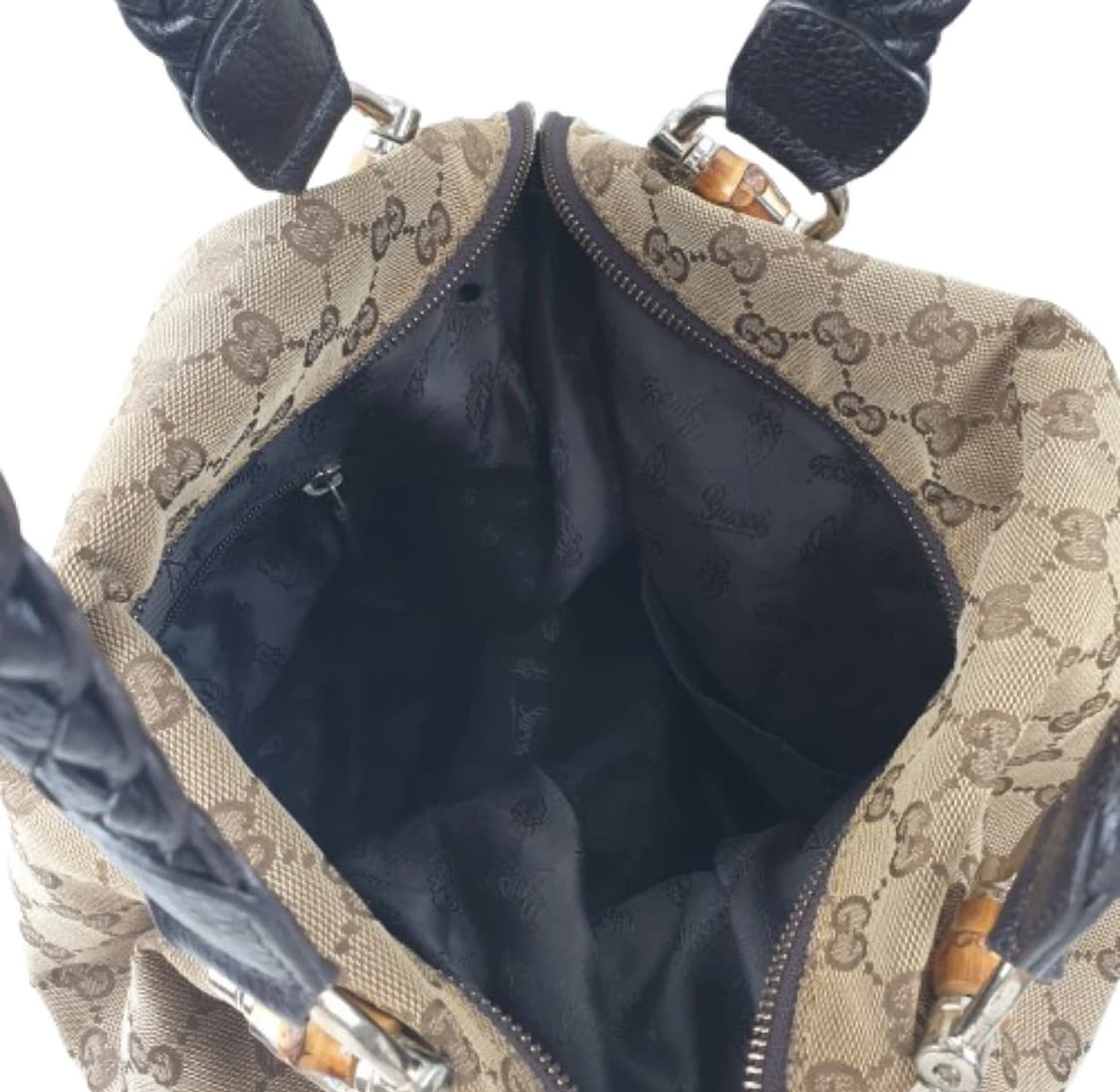 구찌 뱀부 바 GG 캔버스 토트백 상품이미지8