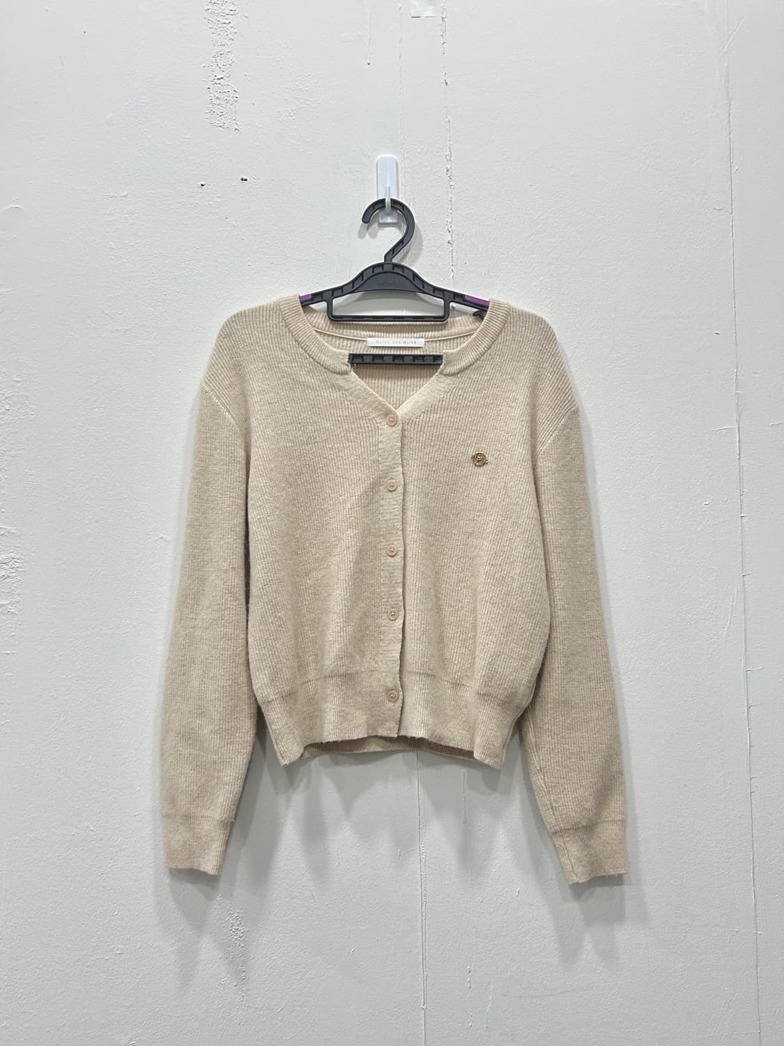 올리브데올리브 폭스 니트 가디건 55 아이보리 상품이미지2