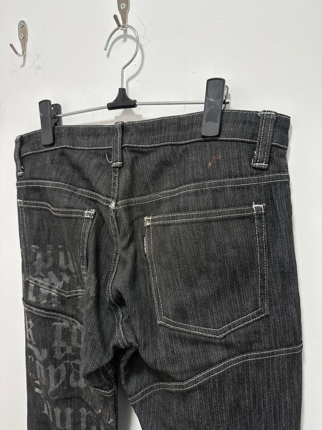 Tornado Mart 00s lace up flare cut denim 상품이미지10