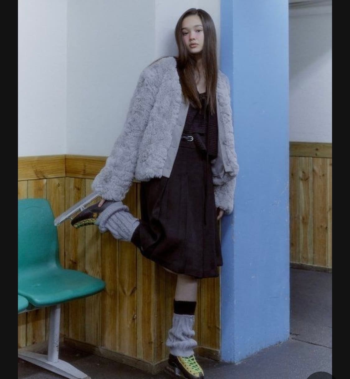 소프트서울 퍼자켓(그레이) 상품이미지4