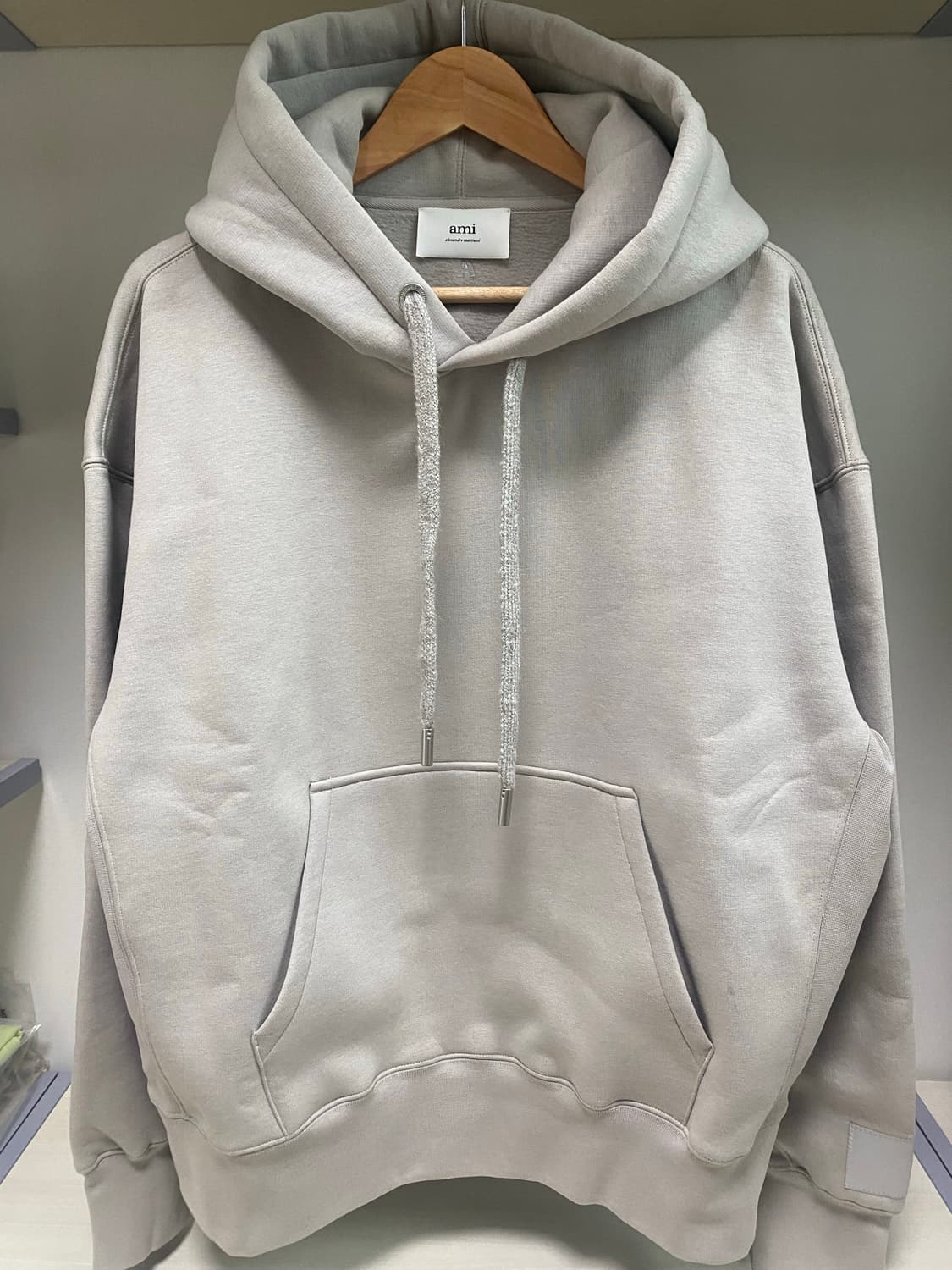 (새상품) 아미 로고패치 헤비웨이트 후드 상품이미지1