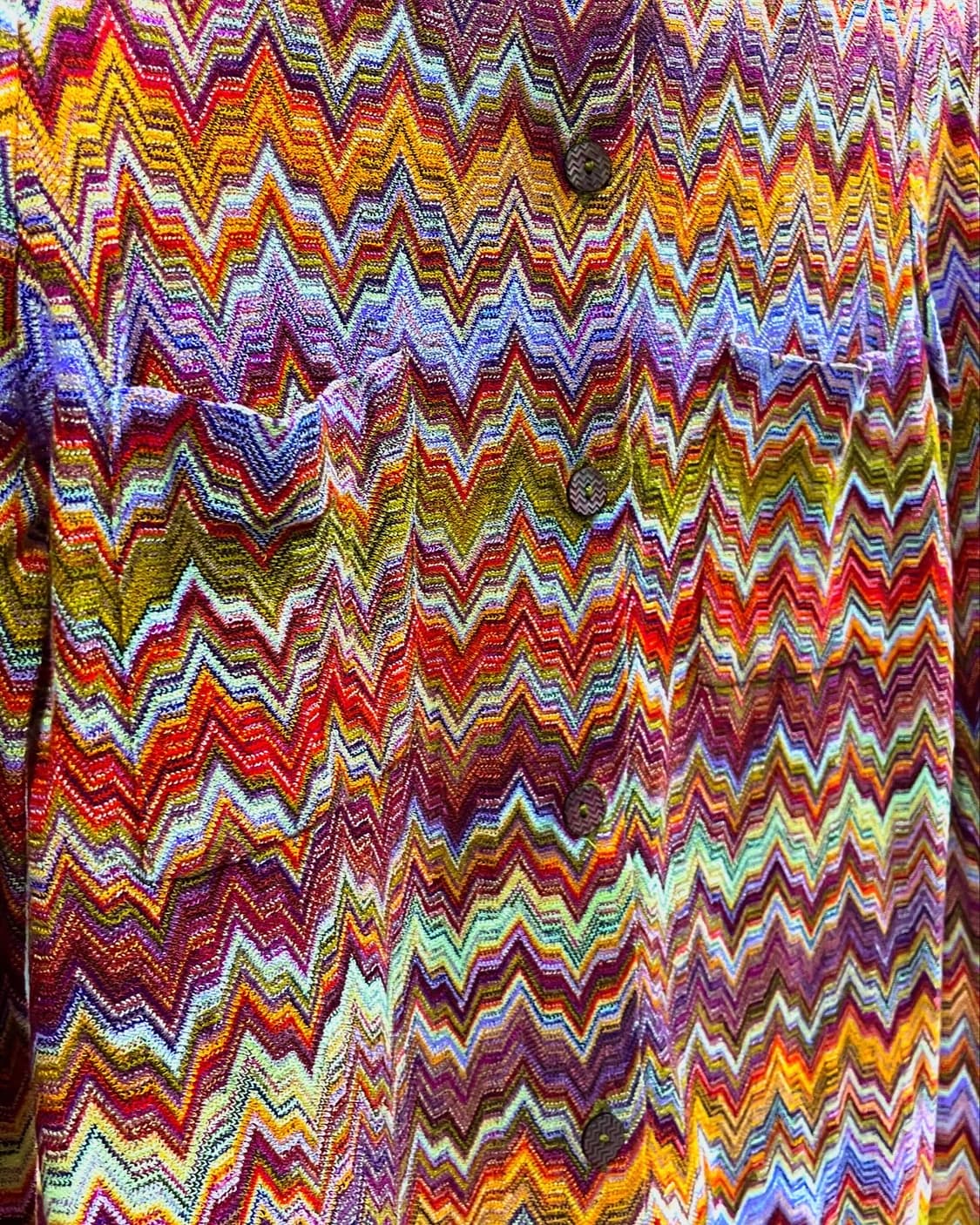 90s 미쏘니 트위스트 위빙 니트 셔츠 가디건 자켓 상품이미지6