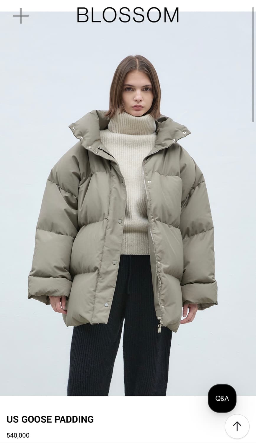 블러썸에이치컴퍼니 구스 패딩 상품이미지1