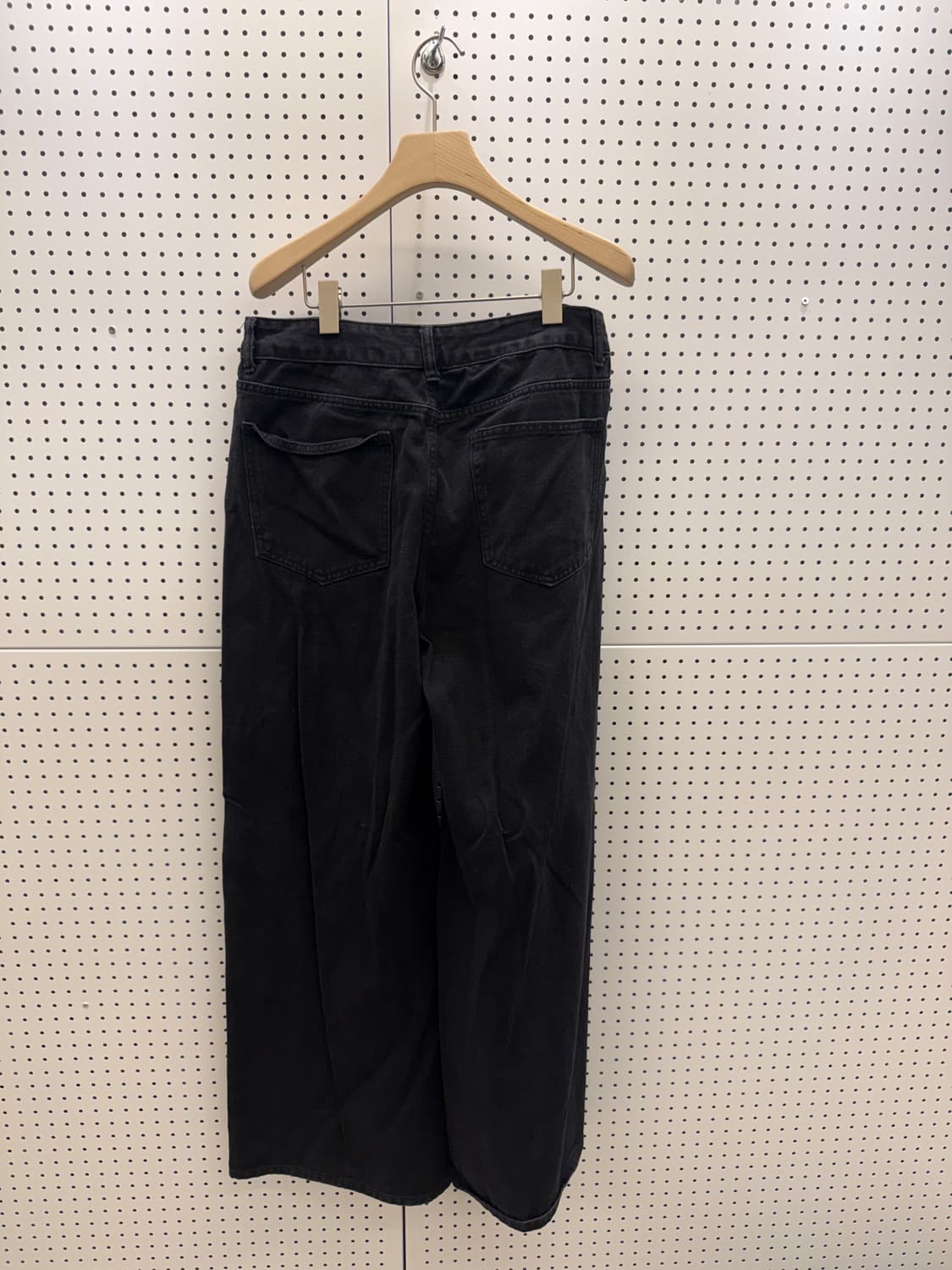 그래픽 프린트 와이드 데님 팬츠 U1186 상품이미지4