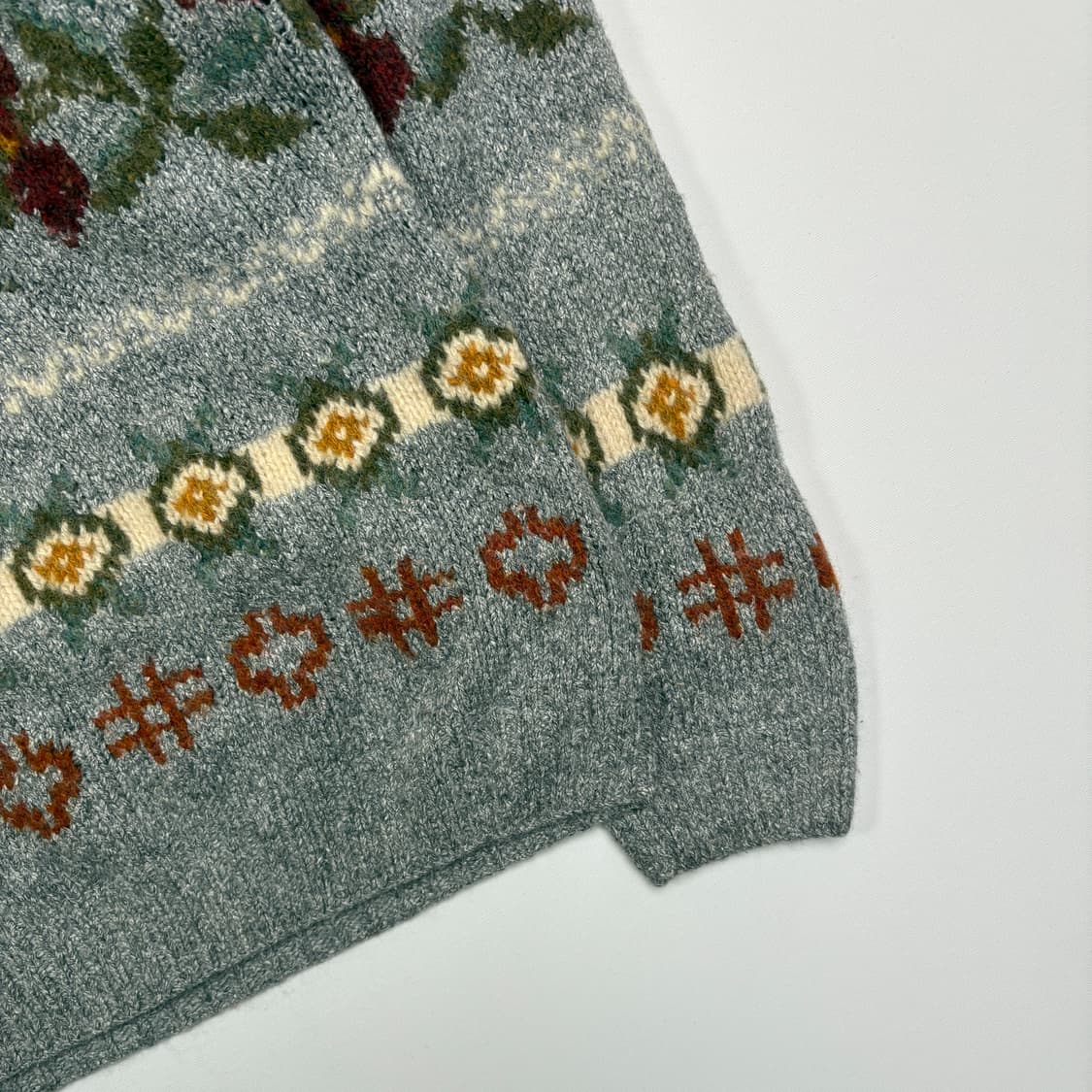 80s L.L.beam flower pattern sweater knit 상품이미지5