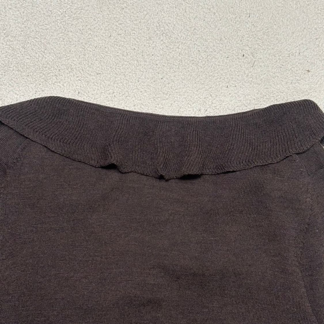 BROOKS BROTHERS 346 메리노 울 가디건 브라운 XS 상품이미지5