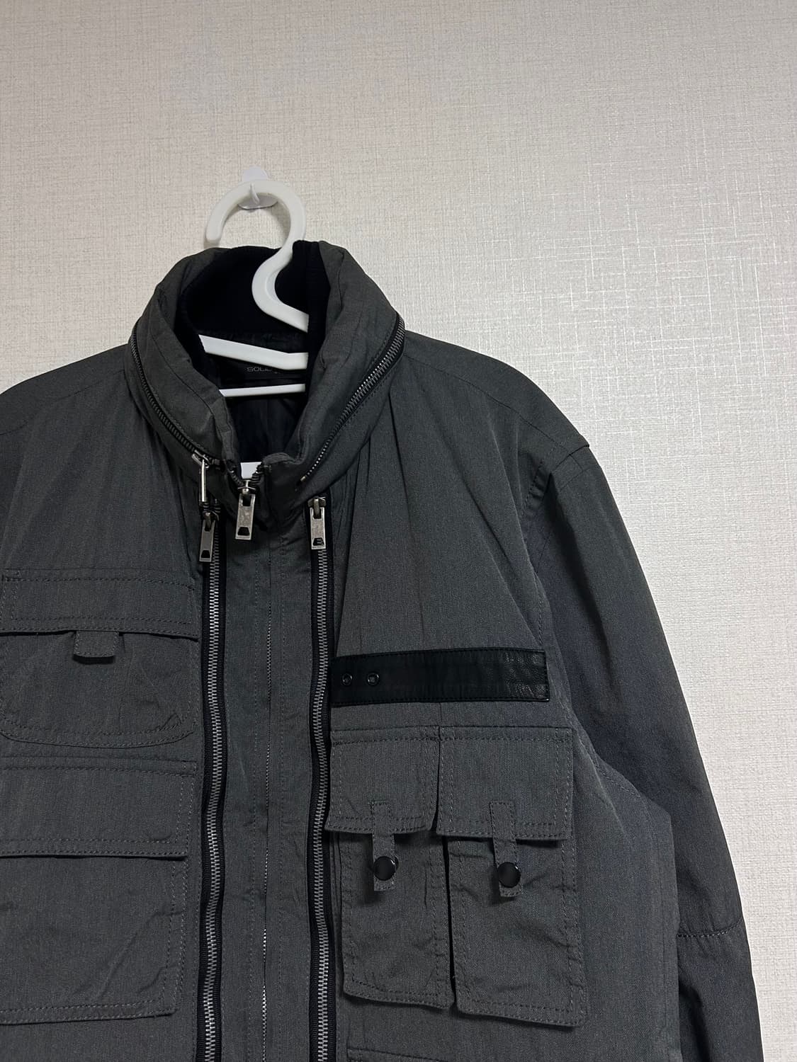 솔리드옴므 우영미 멀티포켓 자켓 집업 점퍼 챠콜 그레이 110 상품이미지5