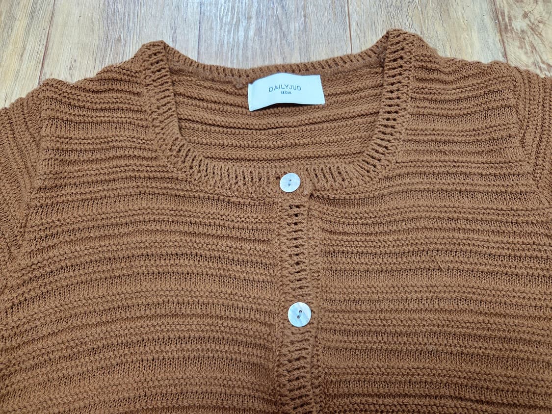 데일리주드(DAILYJUD) 브라운 가디건&니트탑 55-66 새상품 상품이미지2