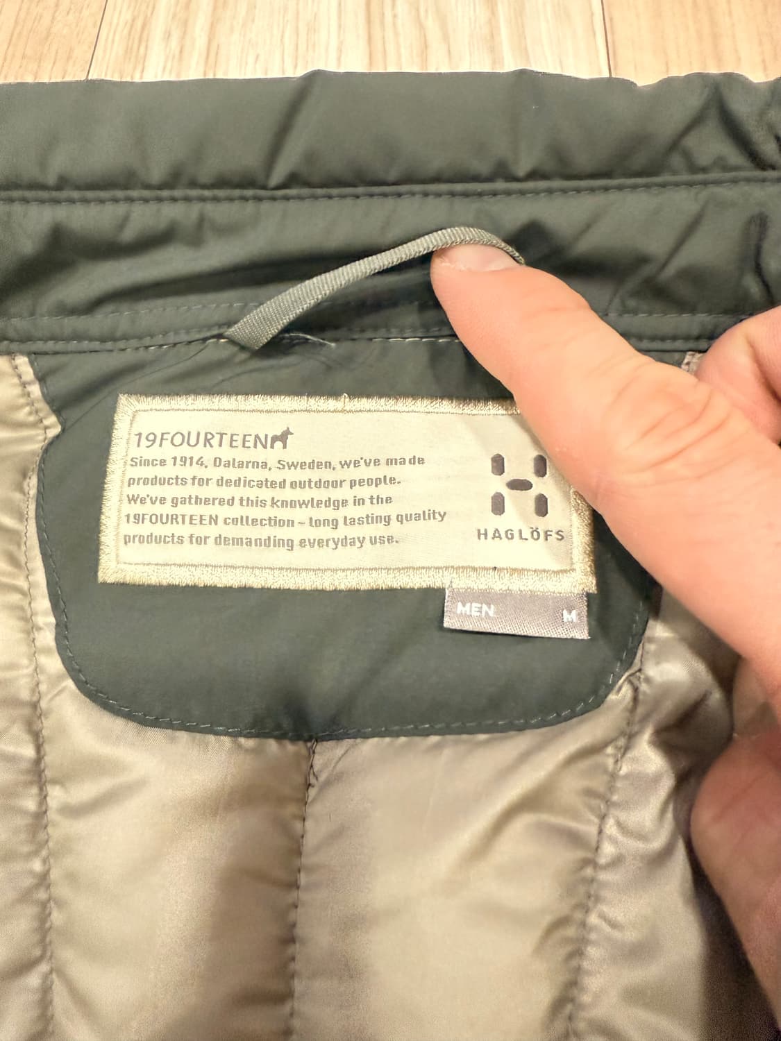 하그로프스 TALLBERG 셔켓 다운 자켓 M (100) / 새상품 상품이미지7