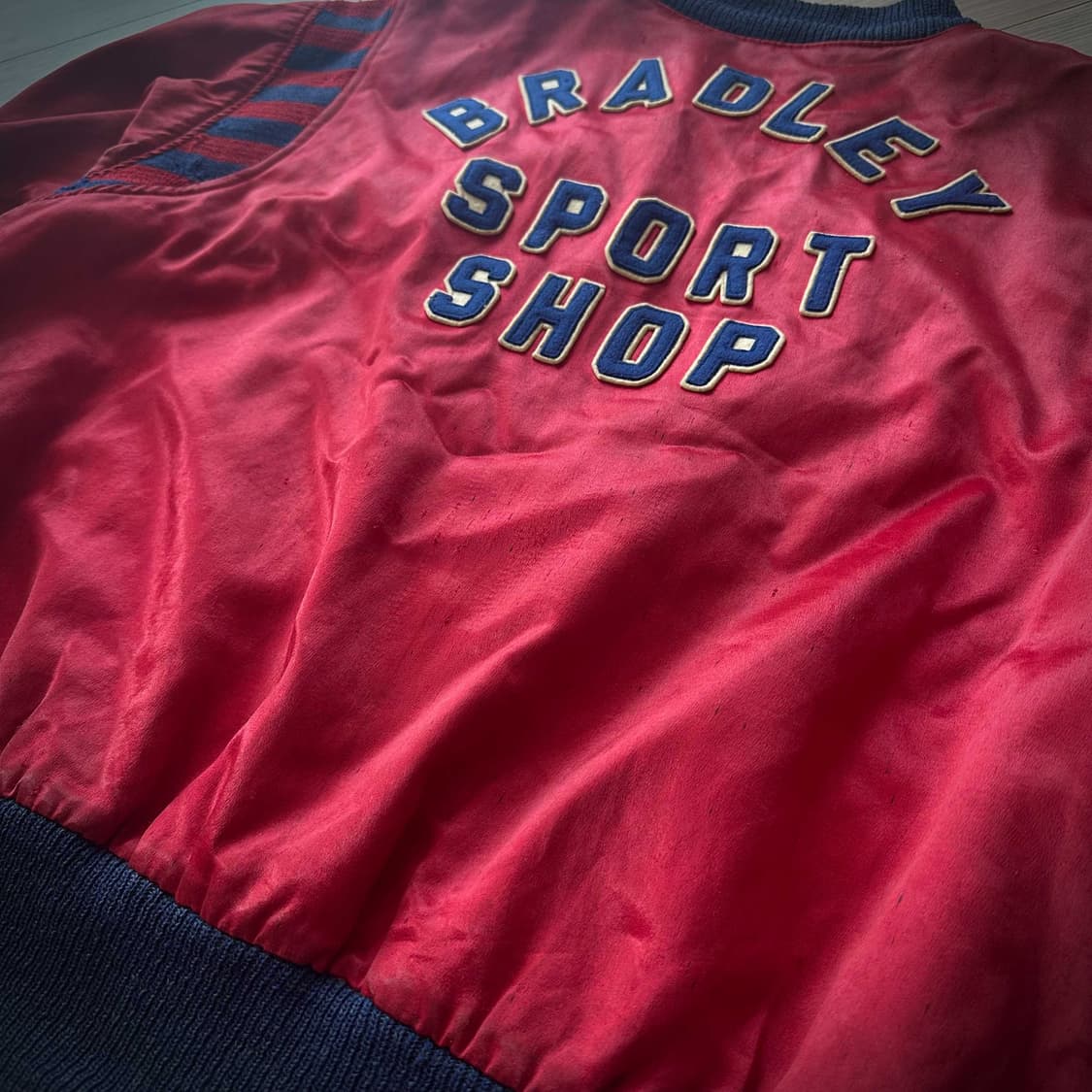 50s USA Vintage Satin Stadium Jacket 상품이미지4