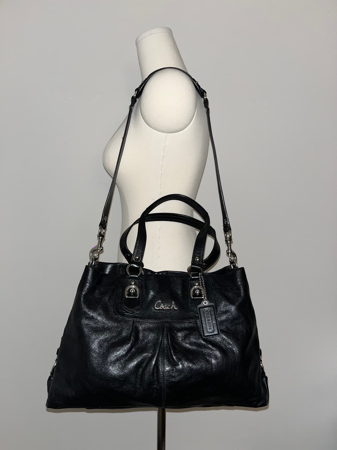 📦 Coach big black Shoulder Bag 상품이미지5