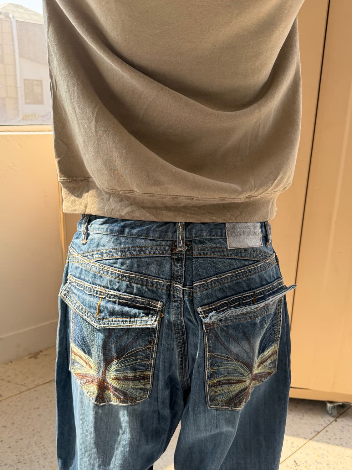 빈티지 자수 힙합팬츠 상품이미지6