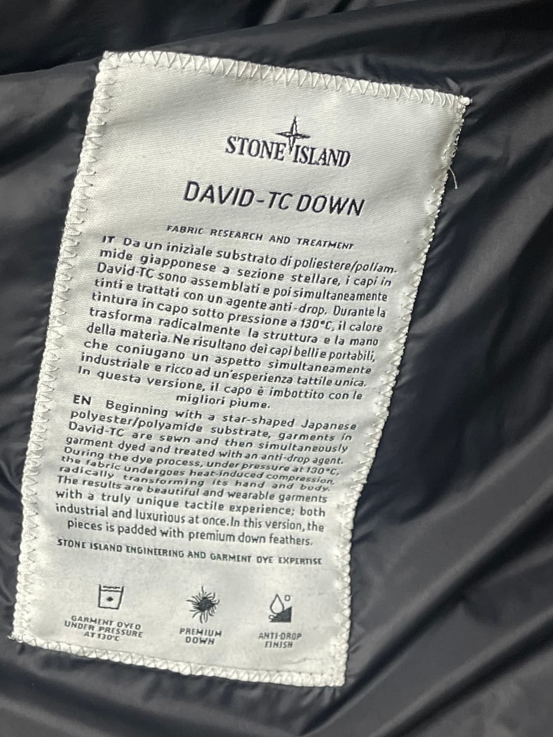 [M] 스톤아일랜드 DAVID TC DOWN 다운 패딩 상품이미지2