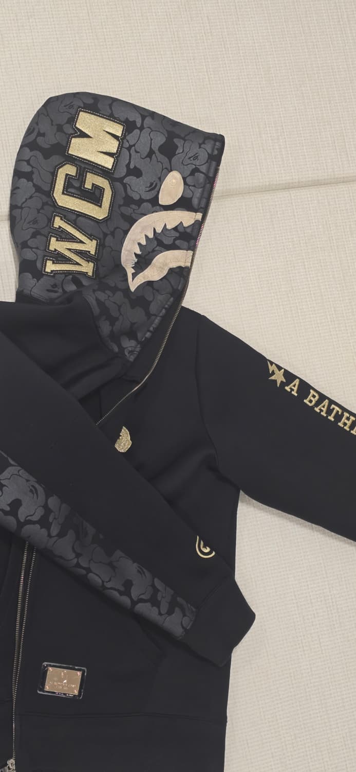 베이프 트래비스스캇 금장 샤크후드 xl 상품이미지2