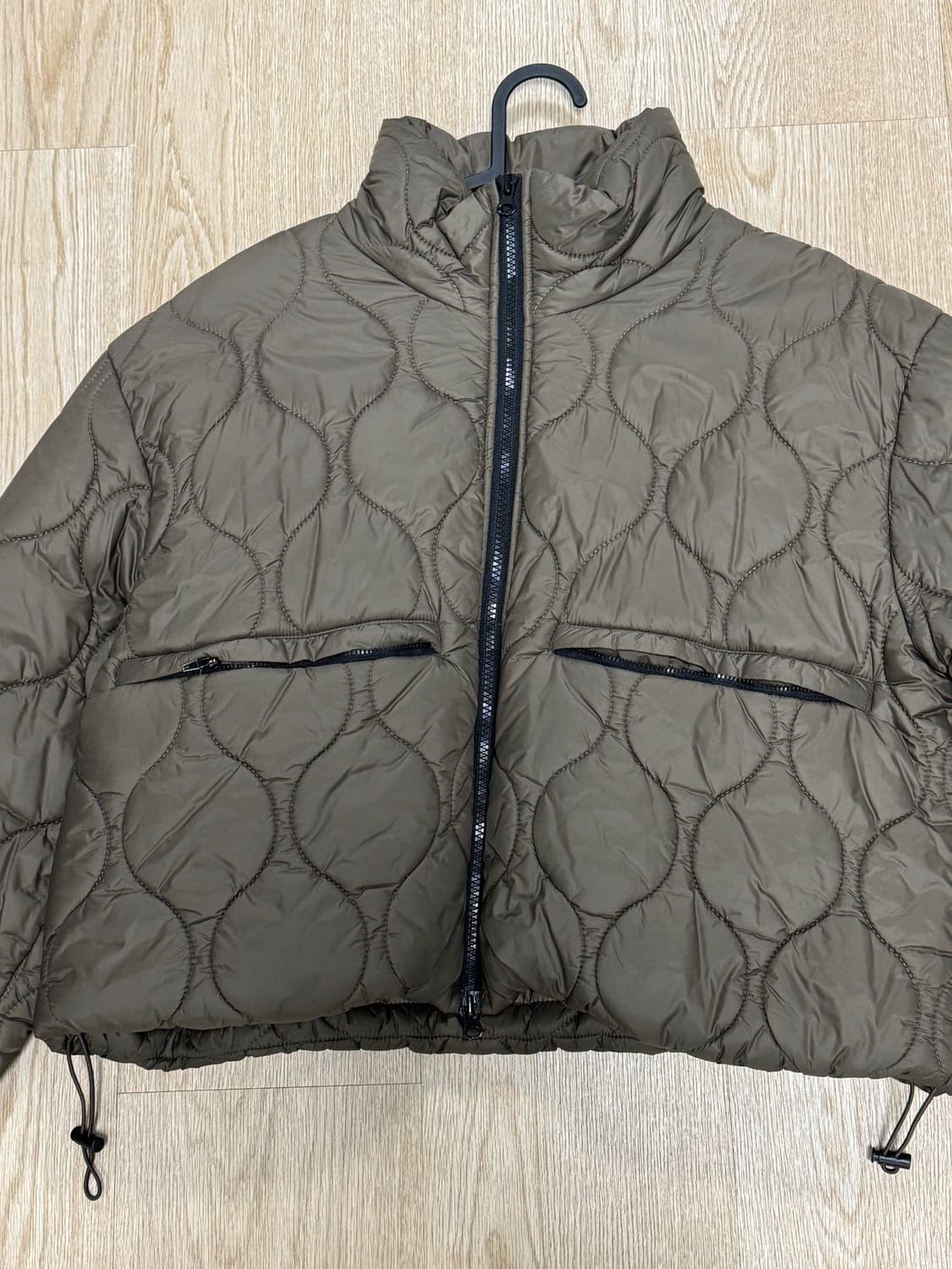 wave nuptse padding 브라운 숏패딩 상품이미지4