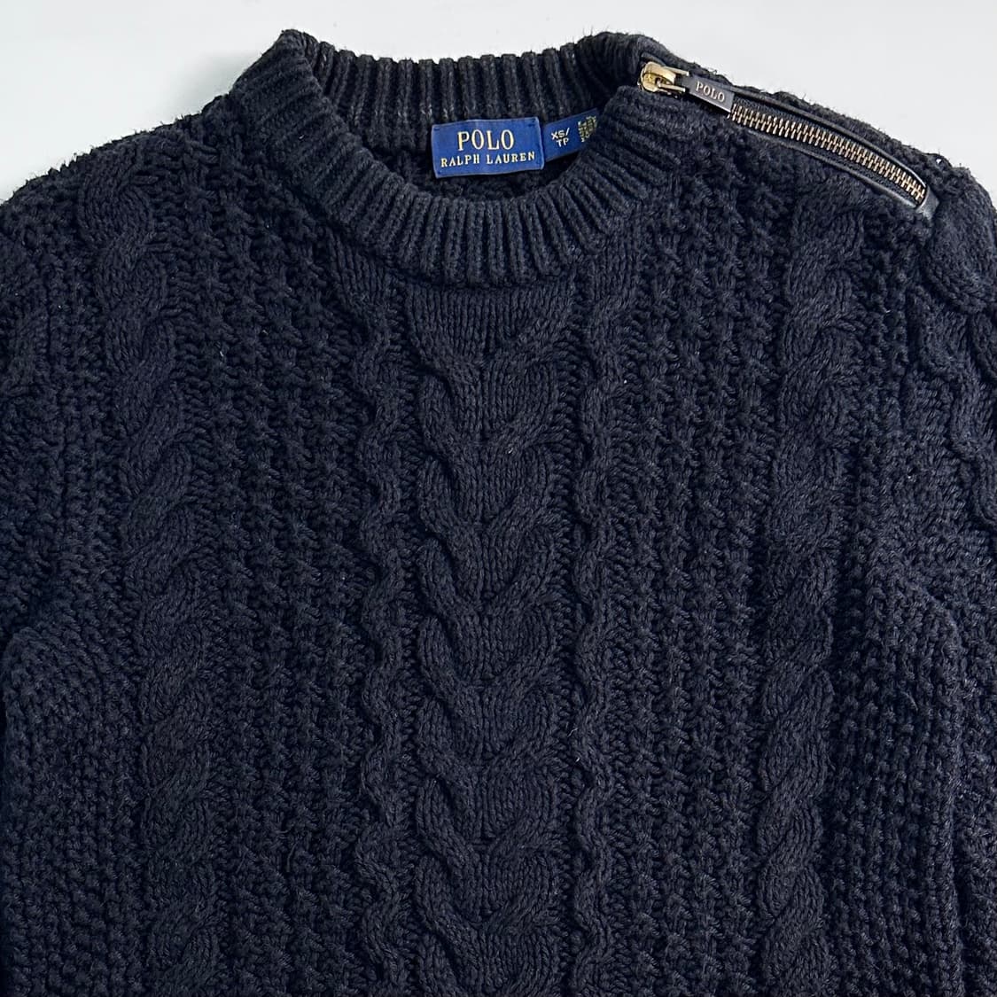 폴로 랄프로렌 케이블 블랙 니트 상품이미지2