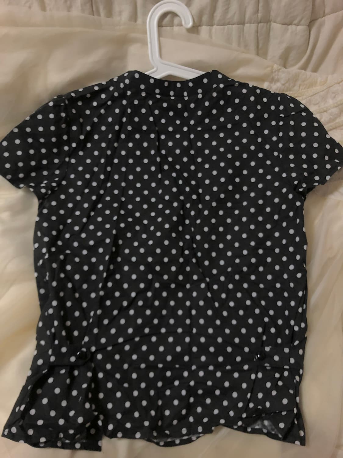 카나리 도트 반팔 셔츠 SHORT SLEEVE PUFF SHIRT  상품이미지5