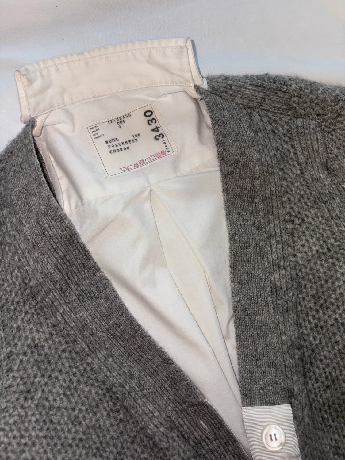 Sacai 셔츠가디건 17-03430 상품이미지2