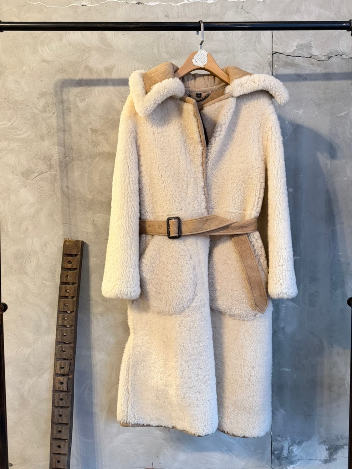 버버리 시어링 레더 코트 66~77 상품이미지7