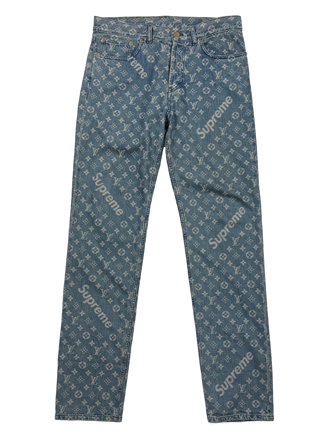 슈프림 x 루이비통 자카드 데님 5-포켓 진 상품이미지1