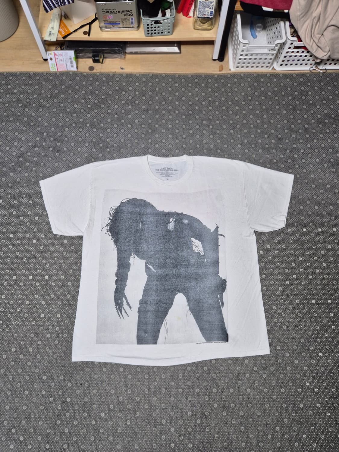 [L,실측 XL]레이디가가 Chromafica Ball tour -175 상품이미지3