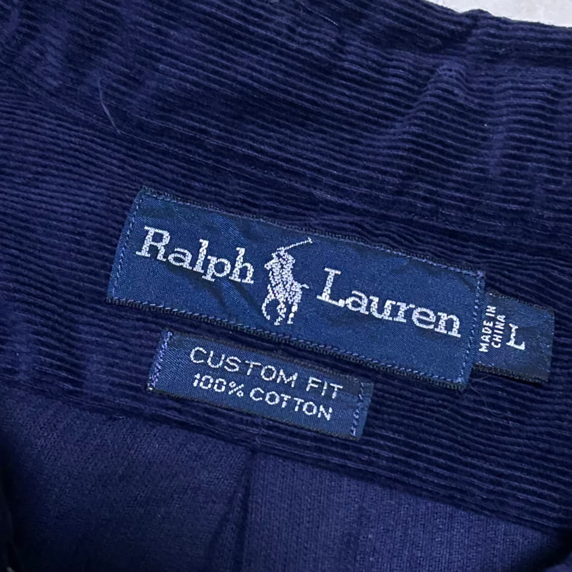 POLO 폴로 랄프로렌 네이비 코듀로이 셔츠 상품이미지6